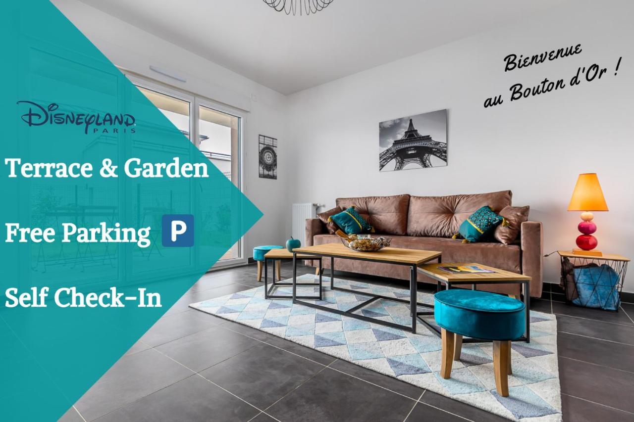 King Size Bed - Free Private Parking - Garden & Terrace - 14Min From Disneyland Ferrieres-en-Brie Ngoại thất bức ảnh